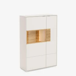 Komoda z witryną i oświetleniem PINARO prawa