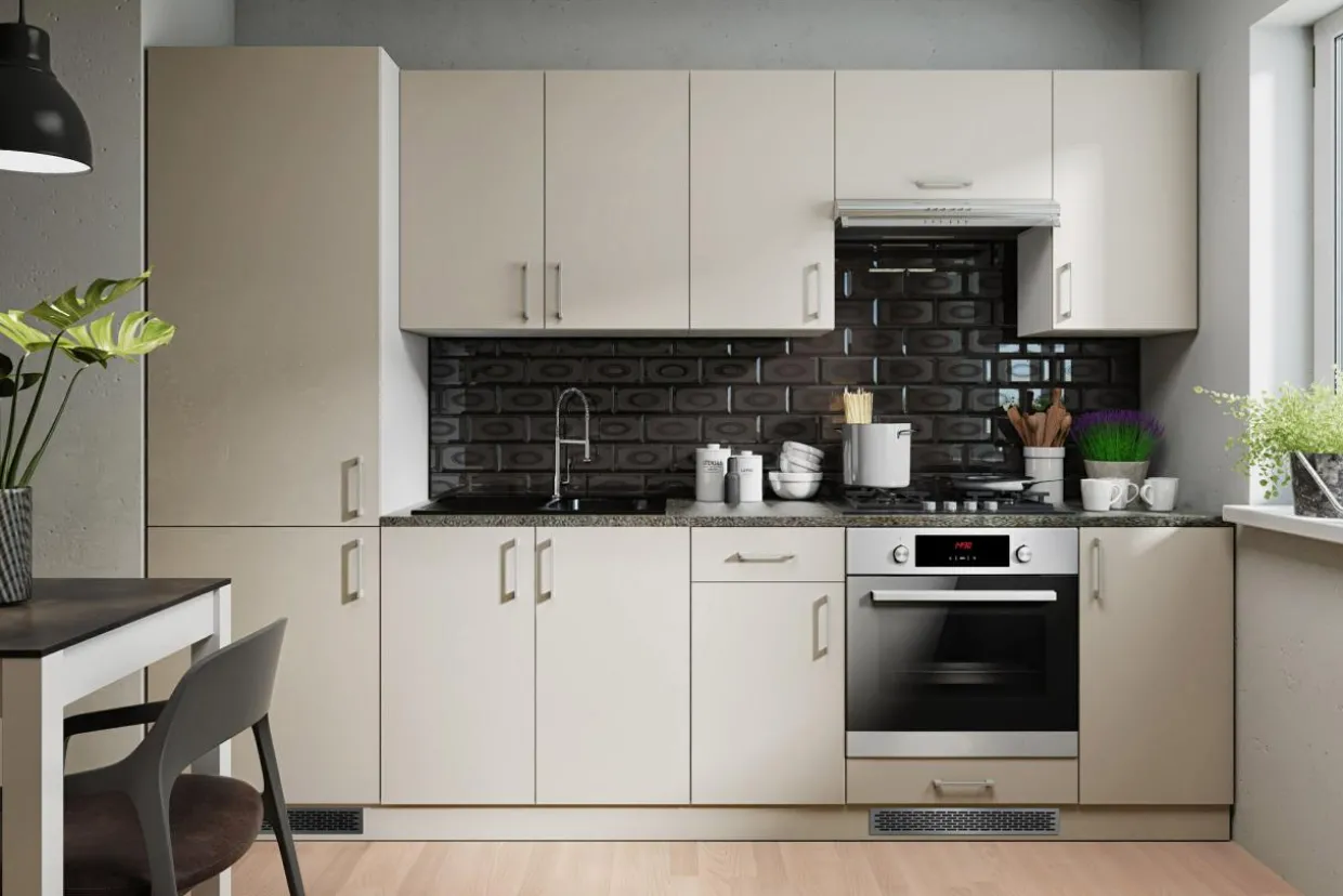 Komplet 2 cokołów BASIC PLUS z uszczelką i 2 narożnikami BP/CB2X50/10 cashmere