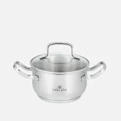 Komplet 4 garnków ze stali nierdzewnej SIMPLE 9 el.