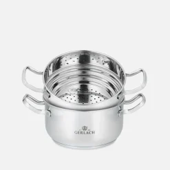 Komplet 4 garnków ze stali nierdzewnej SIMPLE 9 el.