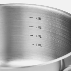 Komplet 3 garnków ze stali nierdzewnej AMBIENTE