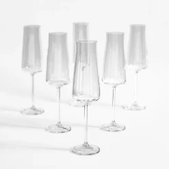 Komplet 6 kieliszków do szampana BOHEMIA PRESTIGE MARY 210 ml