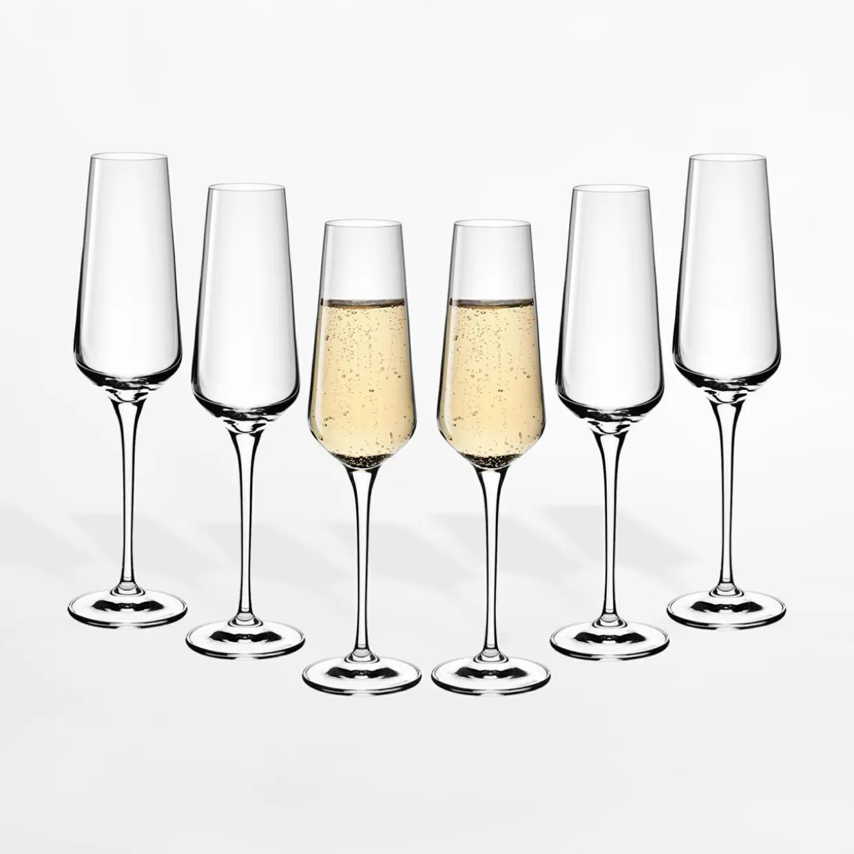 Komplet 6 kieliszków do szampana MODERN 200 ml