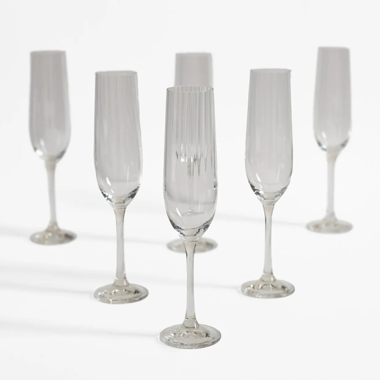 Komplet 6 kieliszków do szampana WATERFALL 190 ml