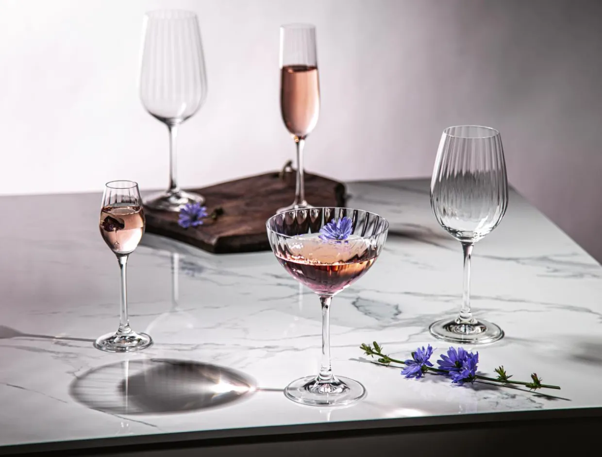 Komplet 6 kieliszków do szampana WATERFALL 190 ml