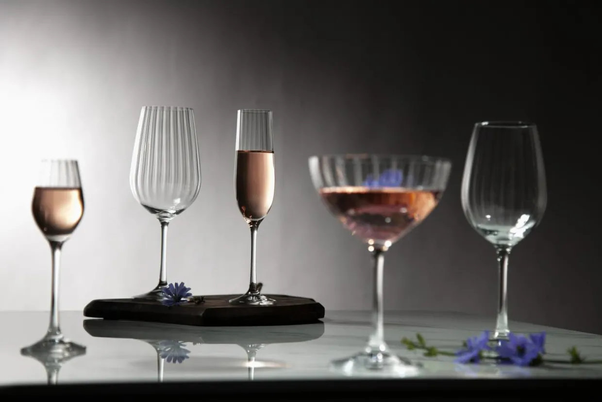 Komplet 6 kieliszków do szampana WATERFALL 190 ml