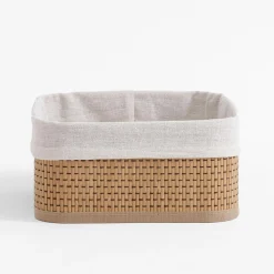 Komplet 3 koszy bambusowych białych