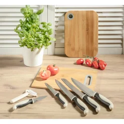 Komplet 5 noży z obieraczką NATURE