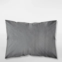 Komplet 2 poszewek adamaszek ciemnoszare PURE 70x80 cm