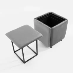 Komplet 5 pufów welurowych KREATYVA