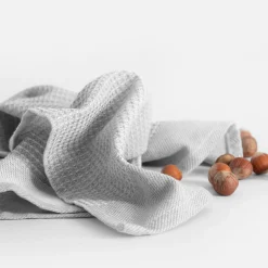 Komplet 2 ręczników kuchennych jasnoszare 40x60 cm