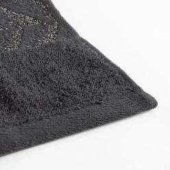 Komplet 2 ręczników srebrny/stalowy GLOW 50x90 cm