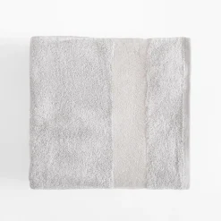 Komplet 2 ręczników srebrny/stalowy GLOW 50x90 cm