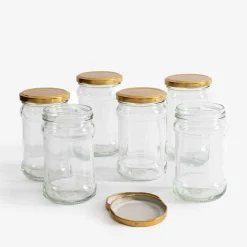 Komplet 6 słoików z zakrętkami 315 ml
