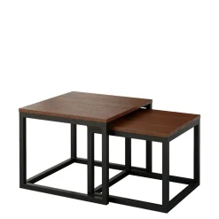 Komplet 2 stolików kawowych HARMONY/GLASS 60 cm