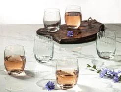 Komplet 6 szklanek niskich WATERFALL 300 ml