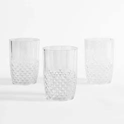 Komplet 3 szklanek plastikowych 475 ml