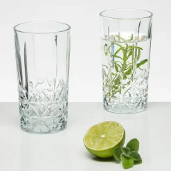 Komplet 4 szklanek wysokich do napojów 260 ml