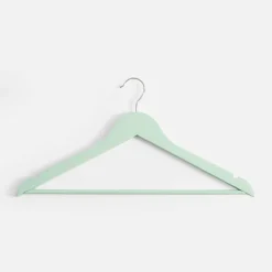 Komplet 4 wieszaków drewnianych zielone