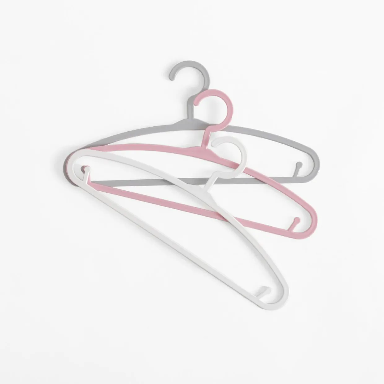 Komplet 6 wieszaków dziecięcych różowych