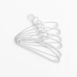 Komplet 6 wieszaków dziecięcych białych