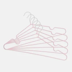 Komplet 5 wieszaków na ubrania różowe