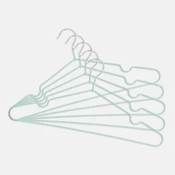 Komplet 5 wieszaków na ubrania zielone