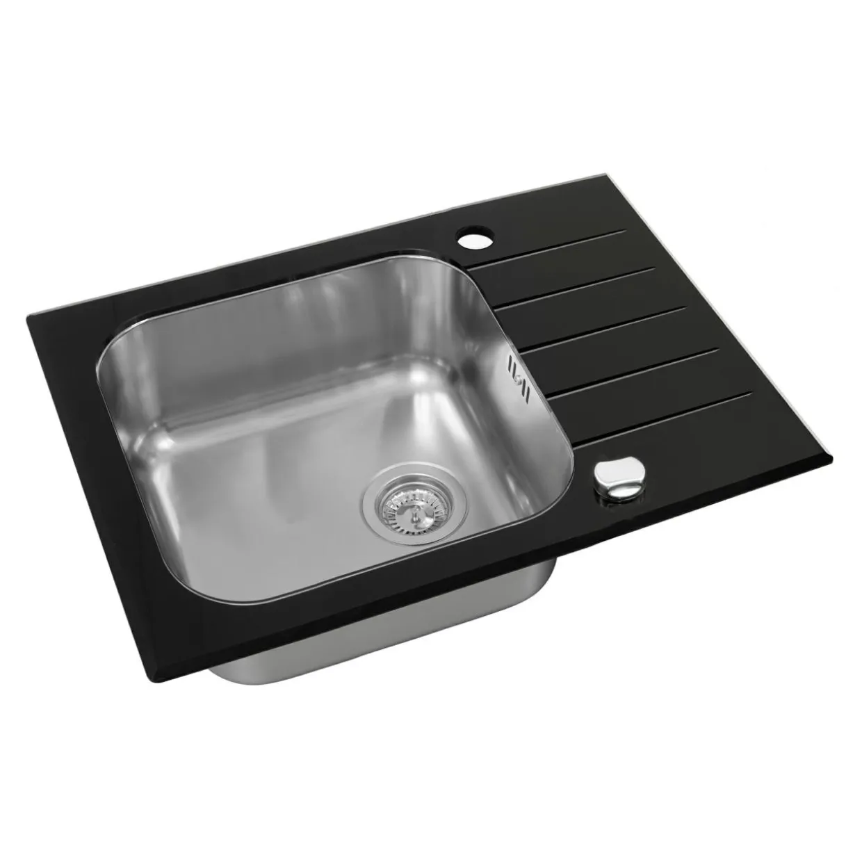 Komplet - zlewozmywak AGAT 30 z baterią YONA GLOSSY