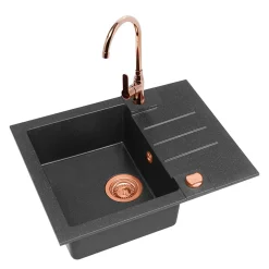 Komplet - zlewozmywak CANTO 30 ROYAL z baterią QUEEN