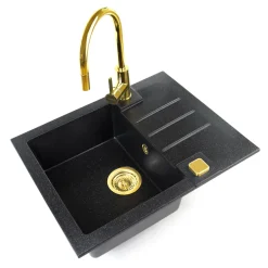 Komplet - zlewozmywak CANTO 30 ROYAL z baterią QUEEN