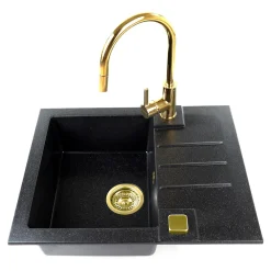 Komplet - zlewozmywak CANTO 30 ROYAL z baterią QUEEN