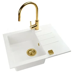 Komplet - zlewozmywak CANTO 30 ROYAL z baterią QUEEN