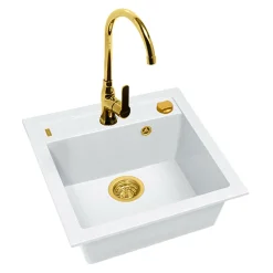 Komplet - zlewozmywak FLIN 20 ROYAL z baterią QUEEN