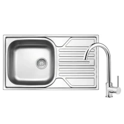 Komplet - zlewozmywak LEGATO z baterią LUNO