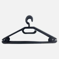 Komplet czarnych wieszaków obrotowych 10 szt.