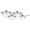 Komplet garnków ze stali nierdzewnej DAILY 8 elementów