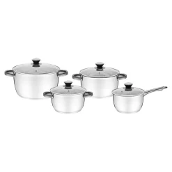 Komplet garnków ze stali nierdzewnej DAILY 8 elementów
