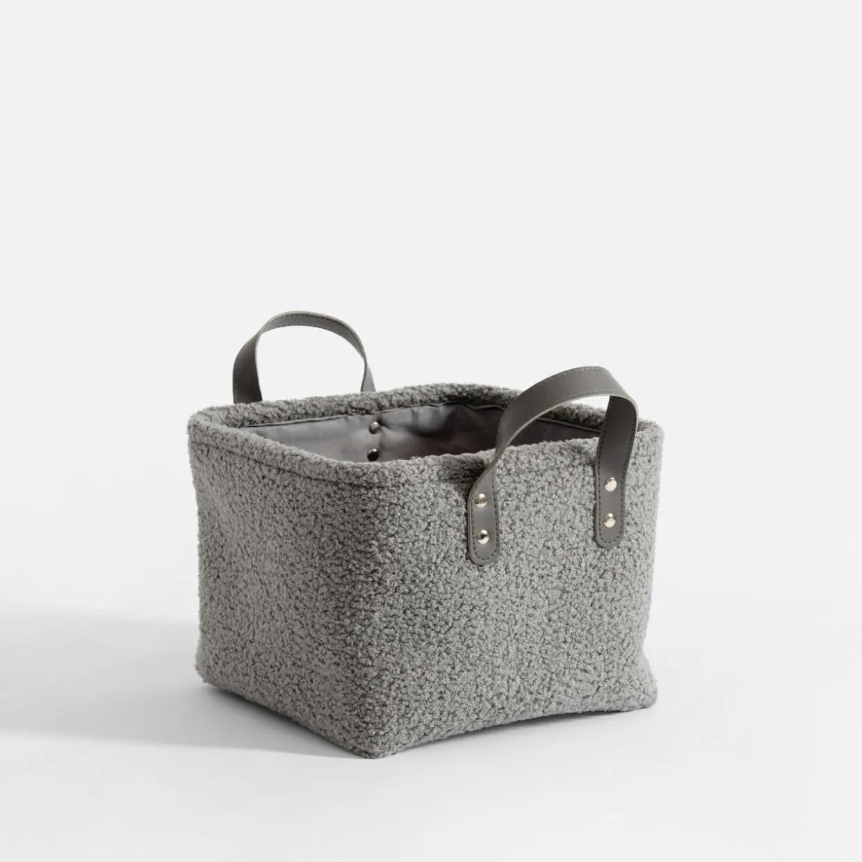 Komplet koszy do przechowywania szare, 3 sztuki