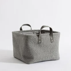 Komplet koszy do przechowywania szare, 3 sztuki