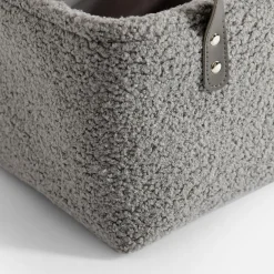 Komplet koszy do przechowywania szare, 3 sztuki