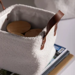 Komplet koszy do przechowywania białe, 3 sztuki