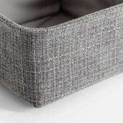 Komplet koszy do przechowywania szary, 3 sztuki