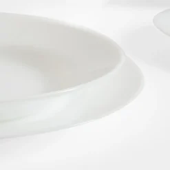 Komplet obiadowy biały PLUMI 18 el.