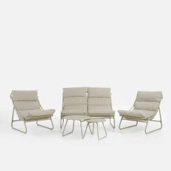 Komplet ogrodowy beżowy HUNDIGO