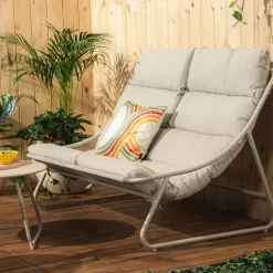 Komplet ogrodowy beżowy HUNDIGO