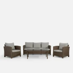 Komplet ogrodowy SELLINI brązowy