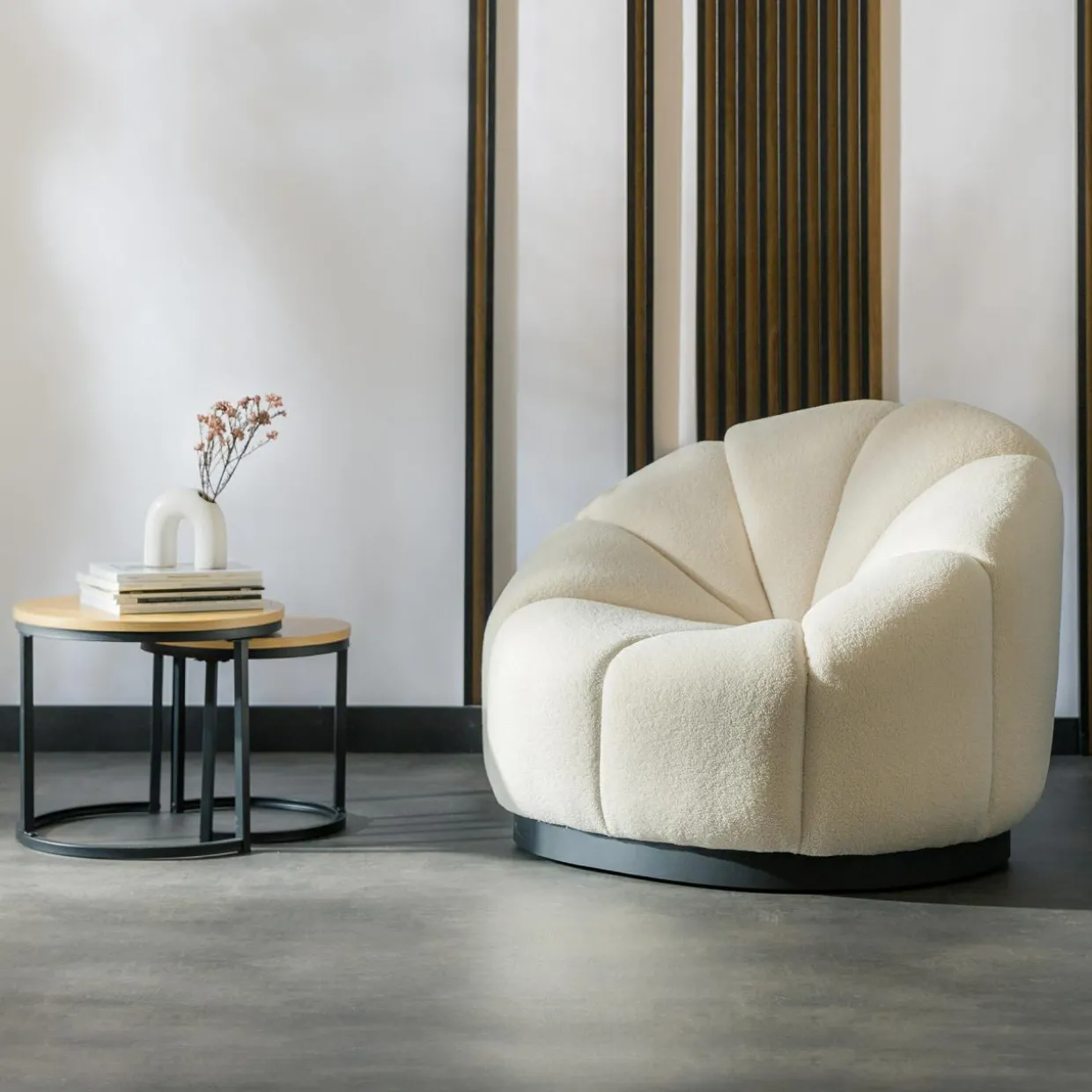 Komplet okrągłych stolików NOLIVA