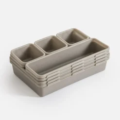 Komplet organizerów jasnoszary, 8 sztuk