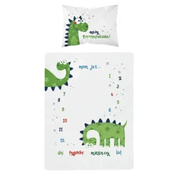 Komplet pościeli bambusowej, dinozaur 90x120 cm