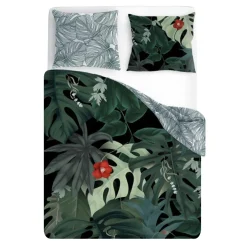 Komplet pościeli bawełnianej w liście NEW TRENDY 220x200 cm